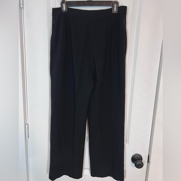 Lafayette 148 Wide Leg Black Trouser Pants - Picture 2 of 7